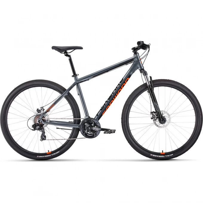 Велосипед FORWARD APACHE 29 2.0 D CLASSIC (2022) серый матовый/оранжевый с рамой 17" 94941 SERYII MATOVYII 17 Велосипед FORWARD APACHE 29 2.0 D CLASSIC (2022) серый матовый/оранжевый с рамой 17" 94941 SERYII MATOVYII 17