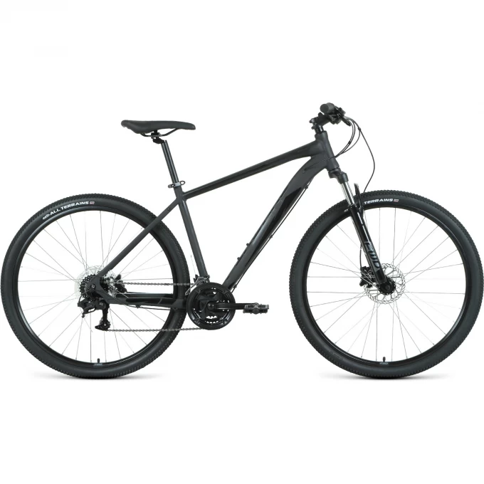 Велосипед FORWARD APACHE 29 3.2 disc (2021) черный матовый/черный с рамой 19" 75172 CHERNYII MATOVYII 19 Велосипед FORWARD APACHE 29 3.2 disc (2021) черный матовый/черный с рамой 19" 75172 CHERNYII MATOVYII 19
