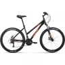 Велосипед FORWARD IRIS 26 2.0 D, рама 17", 2022, черный/розовый RBK22FW26739