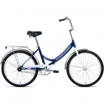 Велосипед FORWARD VALENCIA 24 1.0 (2020) темно-синий/серый